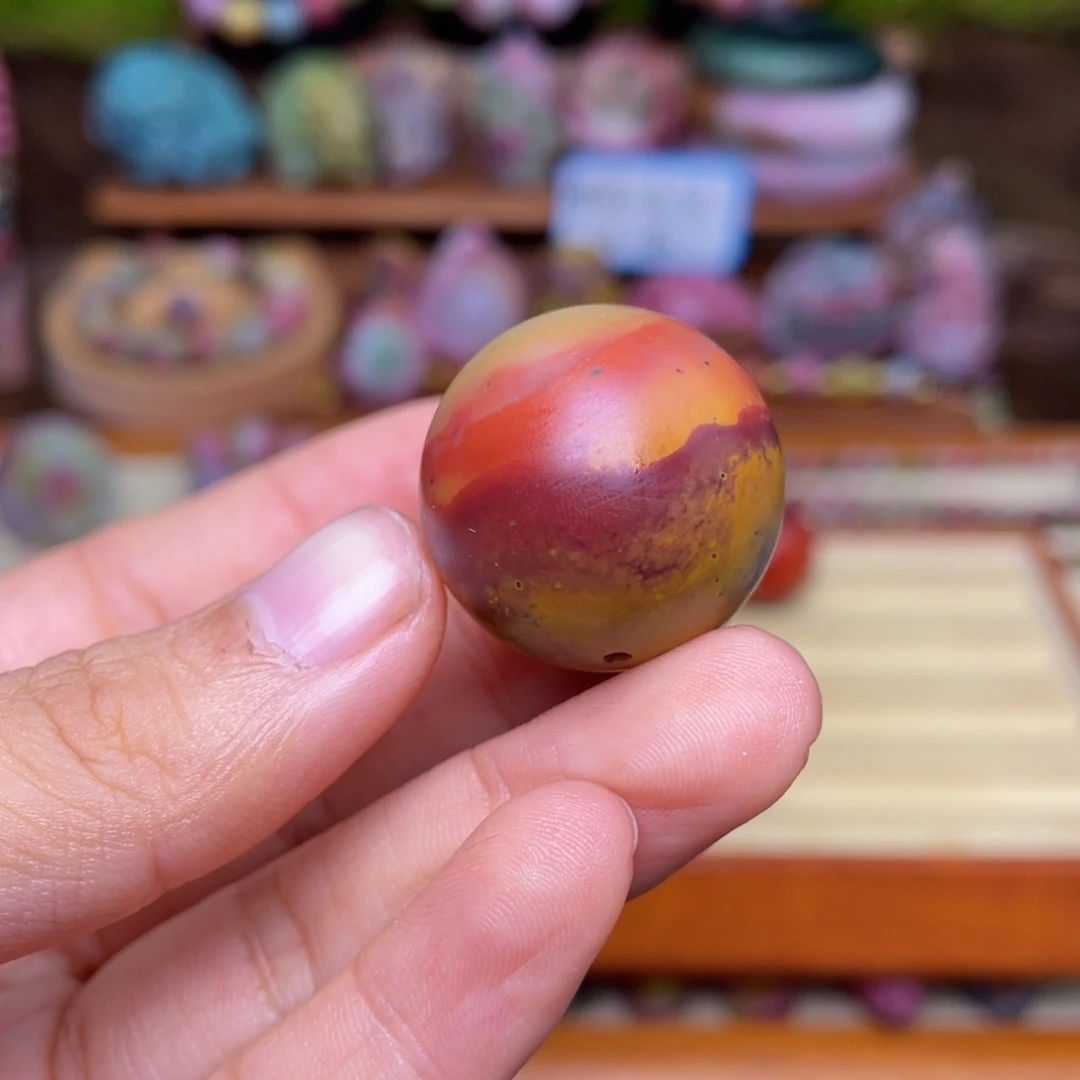 玛瑙/玉髓珠宝半成品未镶嵌雪*?盐源玛瑙包浆单珠