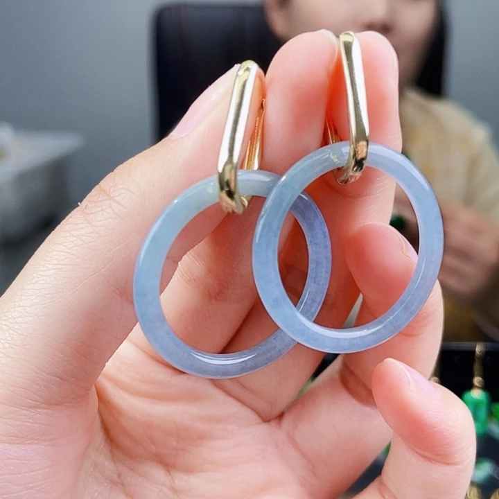 翡翠耳饰未镶嵌饰品