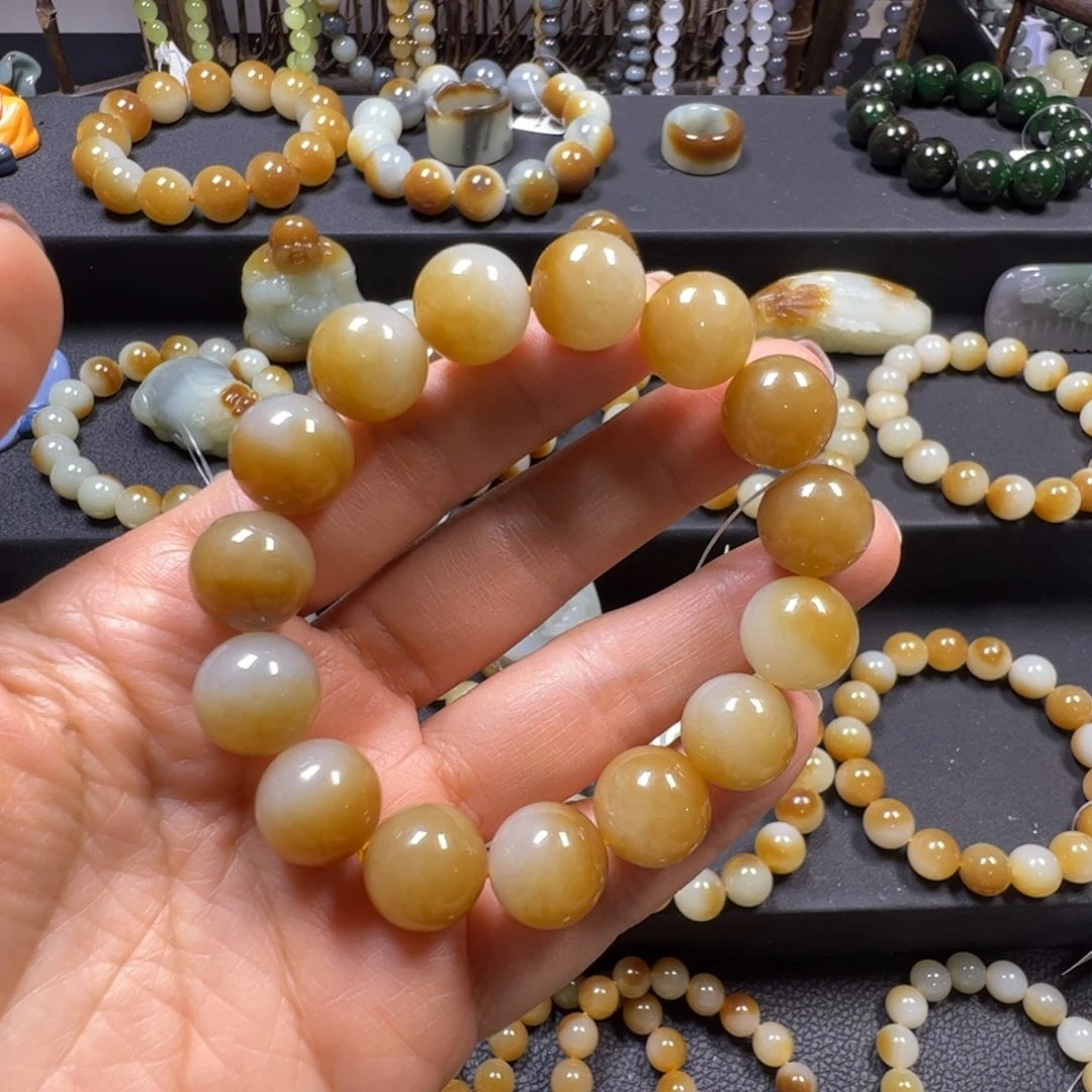 和田玉未镶嵌手链卡14