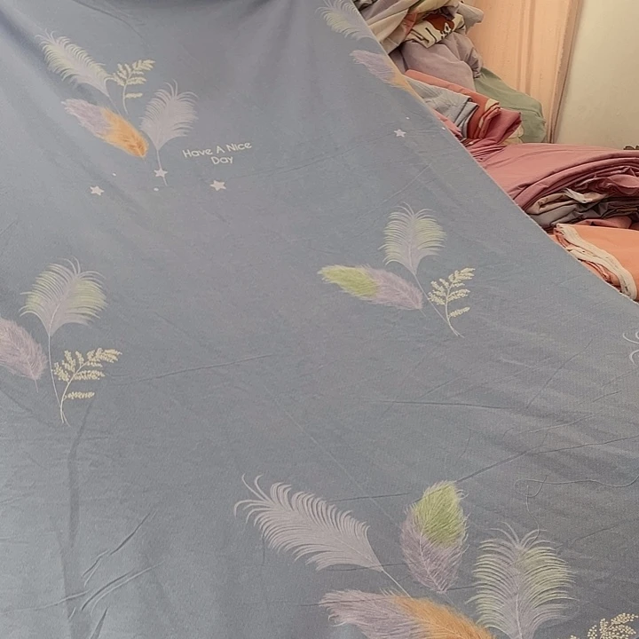 棉长绒棉蓝色羽毛1米