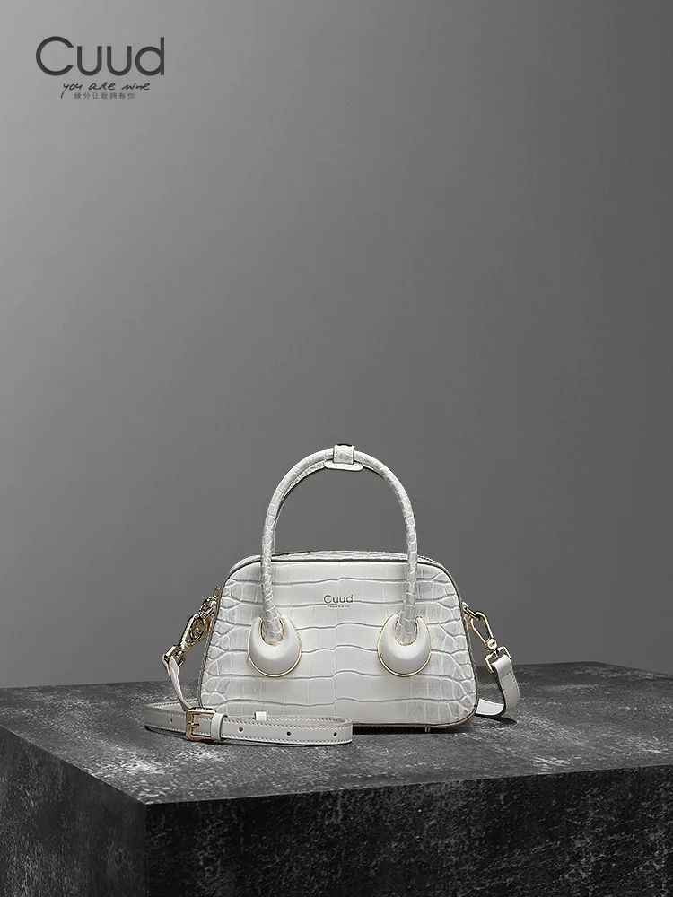 【专柜】Cuud 时尚轻奢腋下手提牛皮女包小众迷你单肩斜挎真皮女包