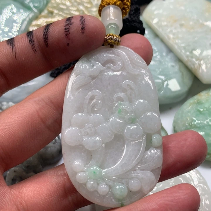 颈饰未镶嵌翡翠保真天然a货翡翠