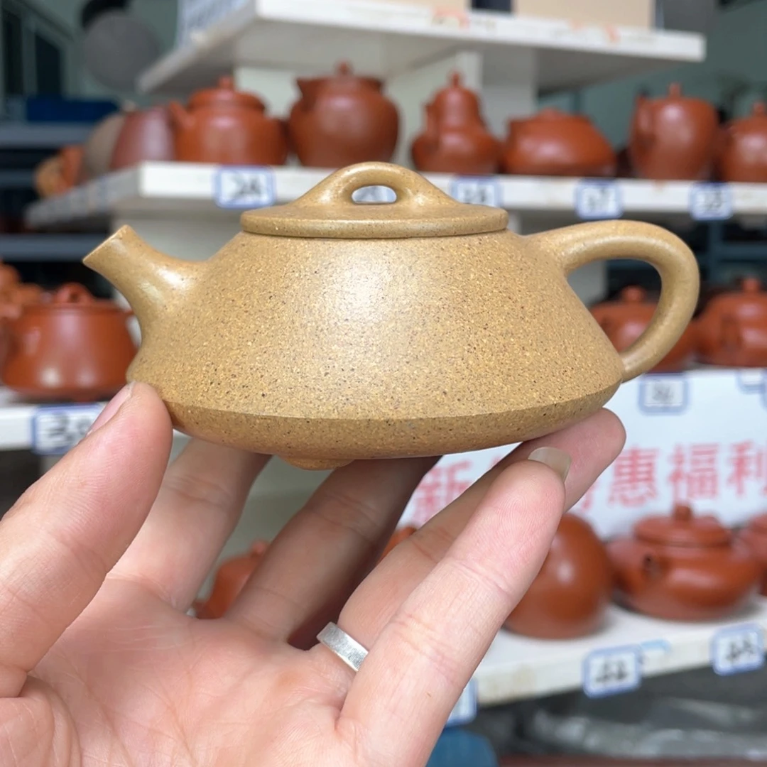 紫砂茶壶黄龙山本山段泥全手工170毫升