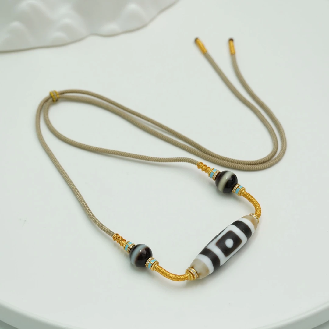 【不二】天地珠珠S925银DIY编绳项链（多样性发）