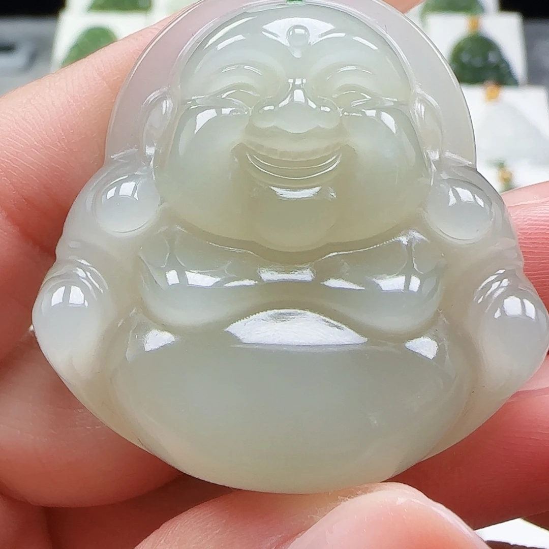 和田玉未镶嵌吊坠(赠链)