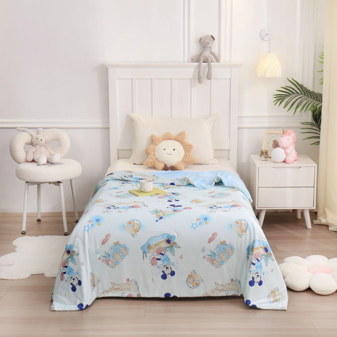 新生儿夏季凉感豆豆被盖被盖毯