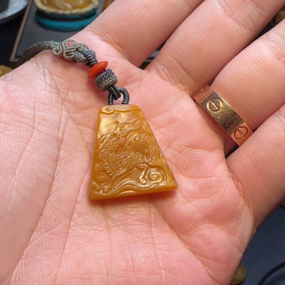 田黄石一*黄田黄石挂件