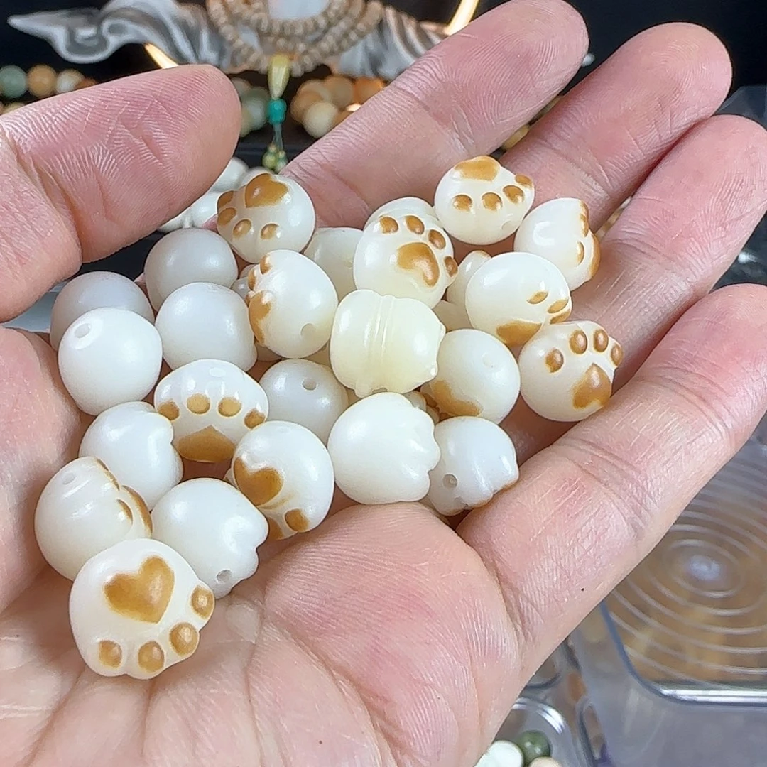 菩提根/象牙果手串卡13炭烧爱心猫抓20颗➕2颗（2单多宠5