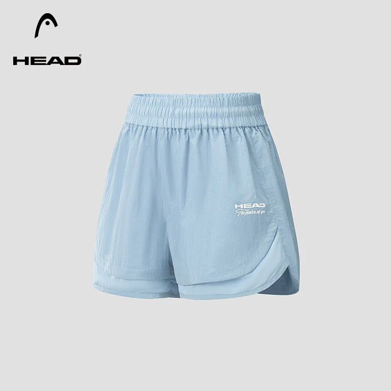 HEAD海德高腰梭织运动短裤2025春季新款透气网球训练女士运动裤