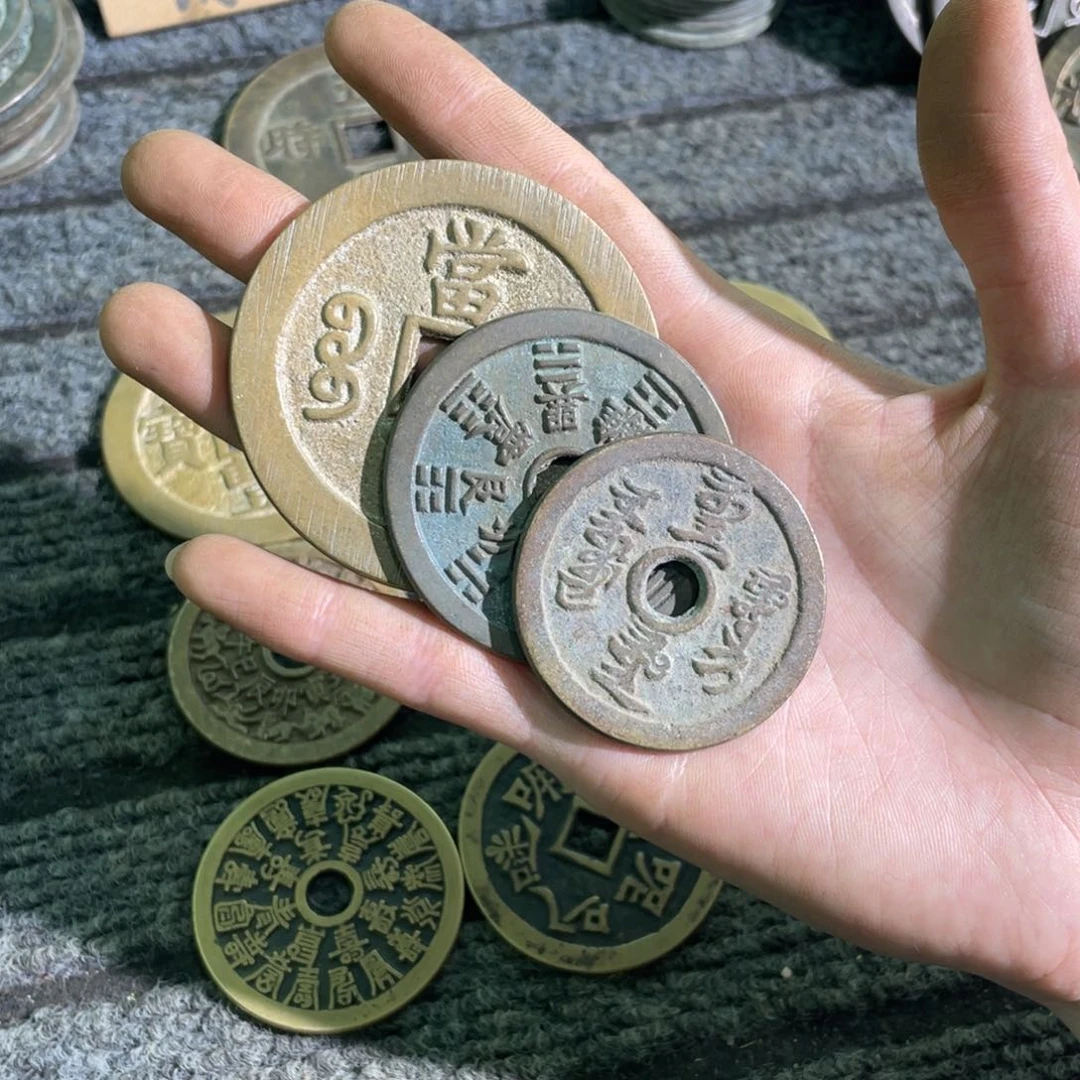 铜余*花钱手工翻砂铸造工艺品