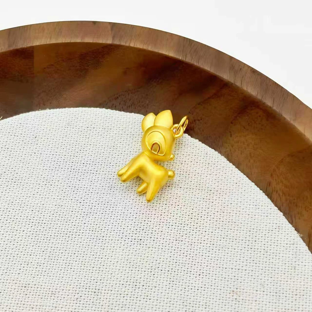 足金999 一鹿有你吊坠 1.37