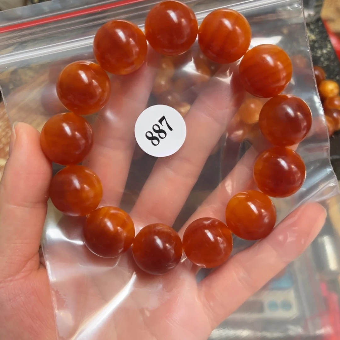 松木（琥珀木）手串/手链与**舞1.9包浆887号