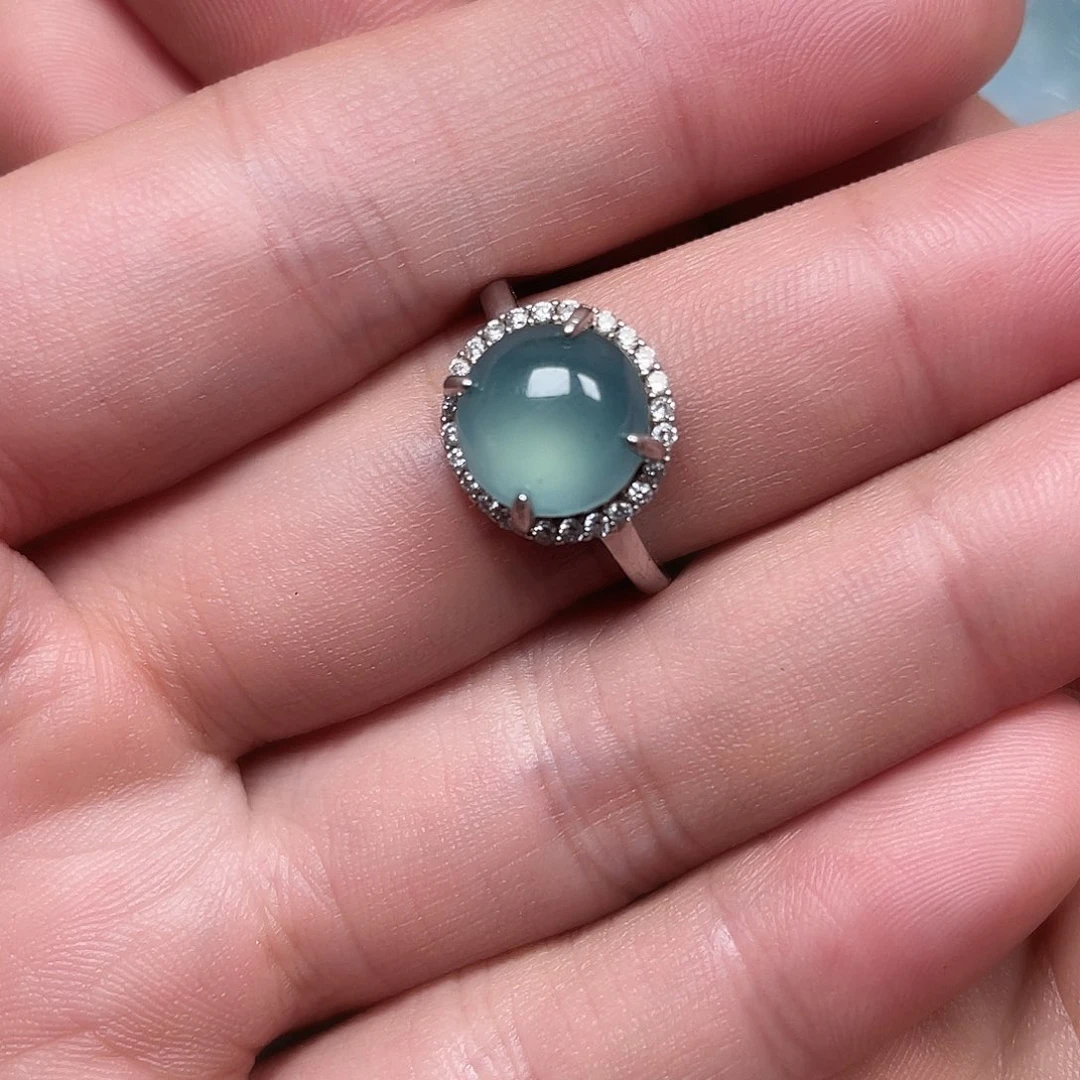 翡翠散珠翡翠戒指