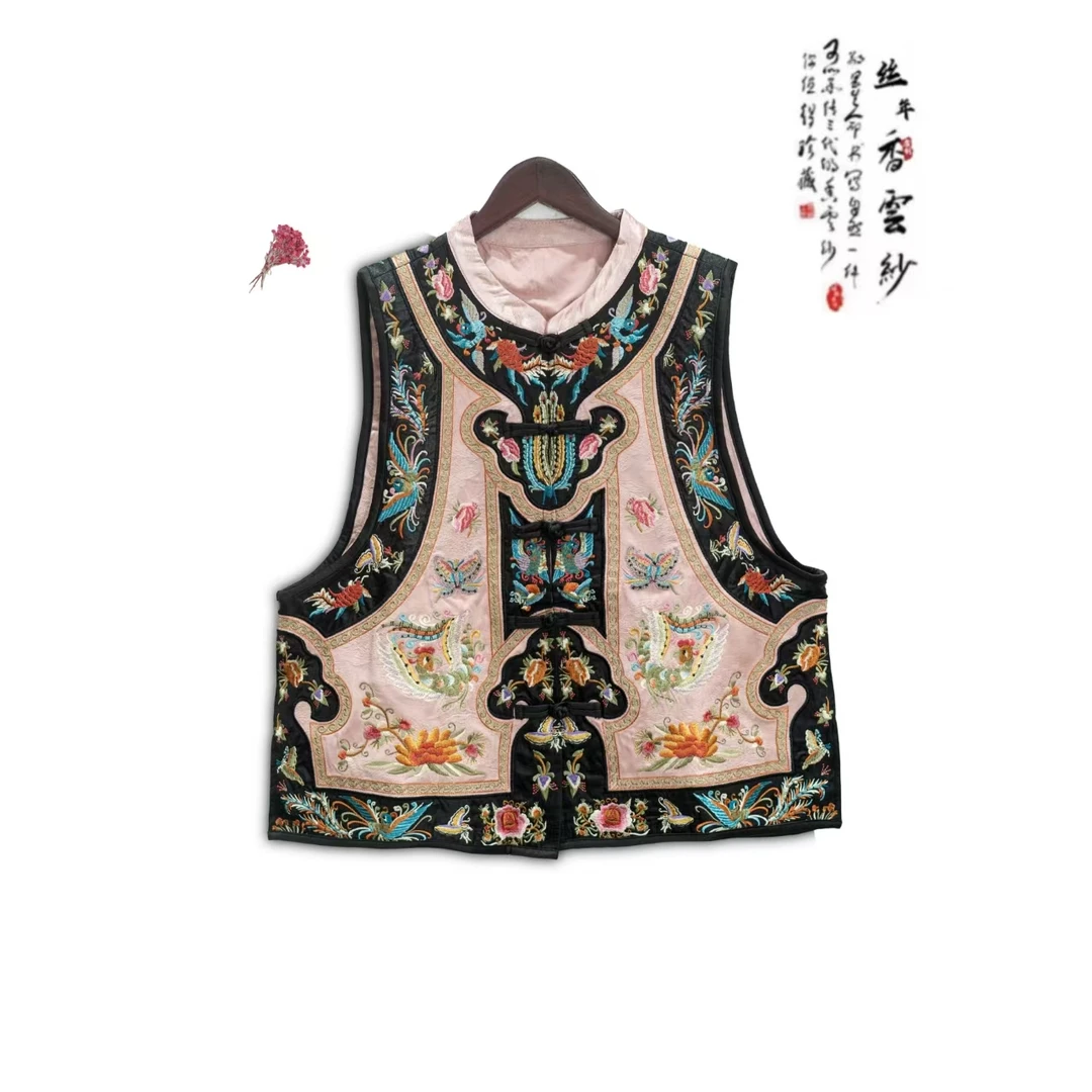 丝年.化蝶｜新中式国风时尚百搭高端重磅刺绣上衣马甲-5216