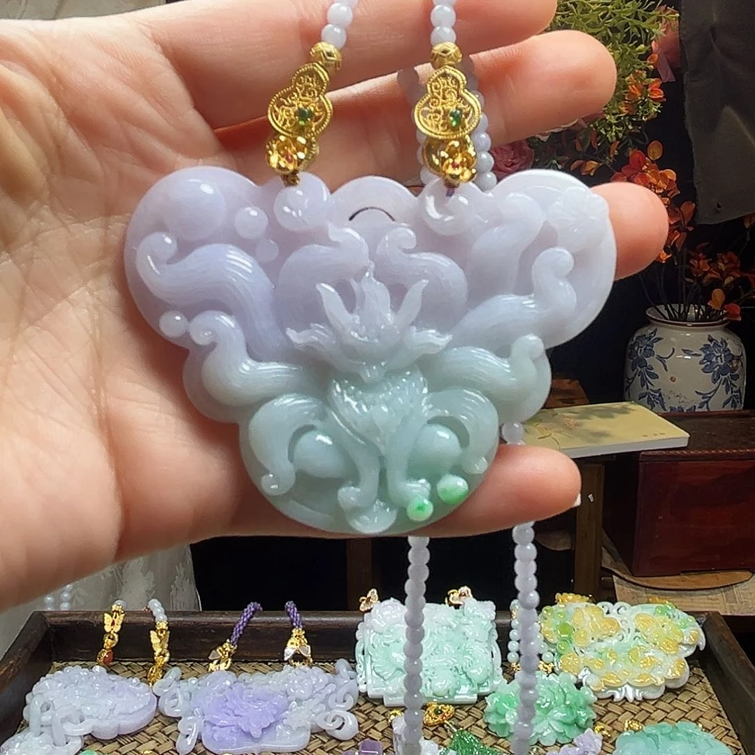 翡翠颈饰未镶嵌天然翡翠