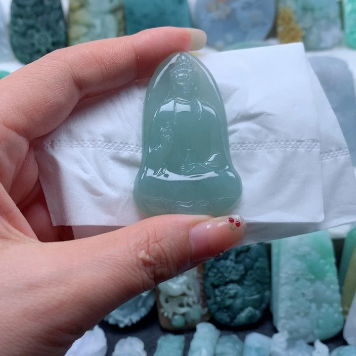 定制翡翠未镶嵌观音