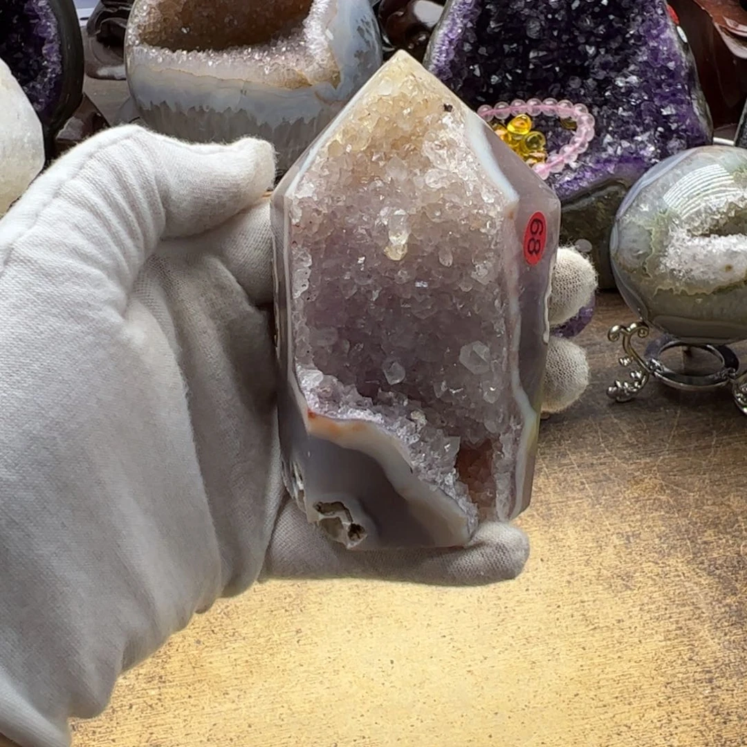 水晶未镶嵌水晶柱子89