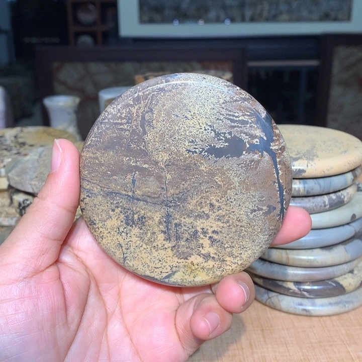 ，广西国画石摆件，收藏观赏