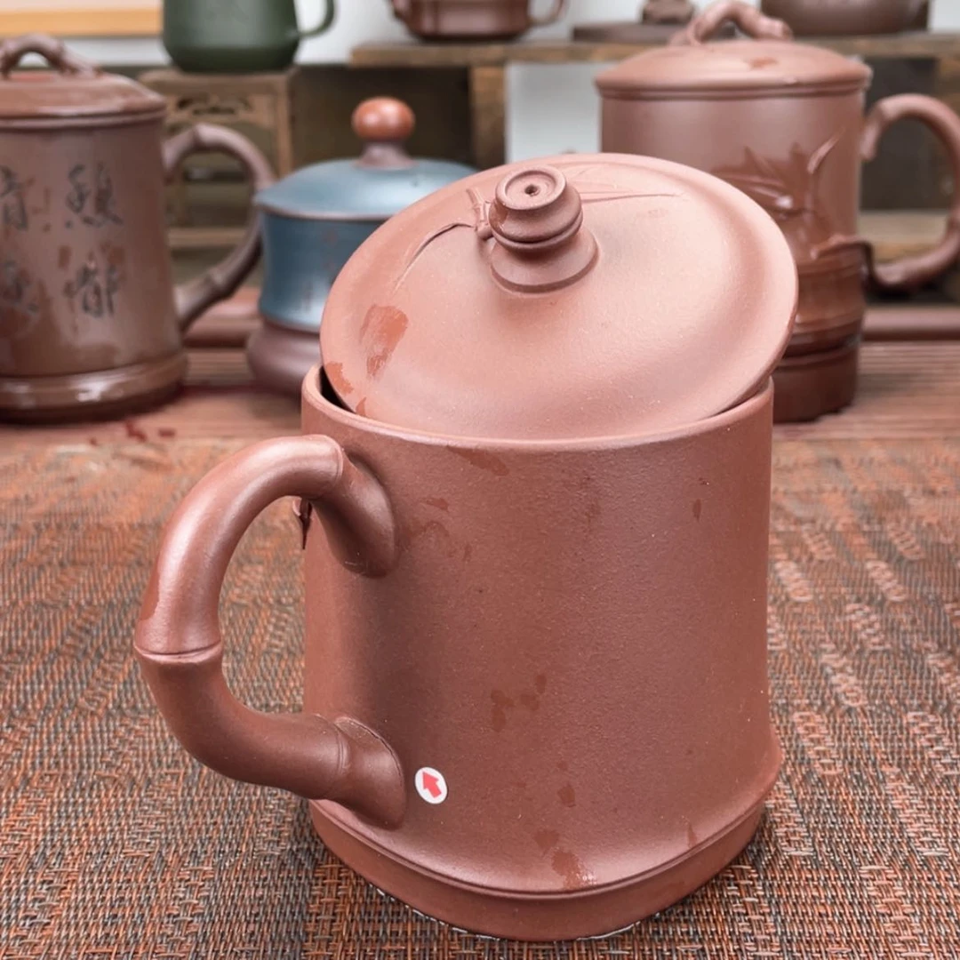 【闪购商品】紫砂茶杯宜兴原矿紫砂盖杯微瑕