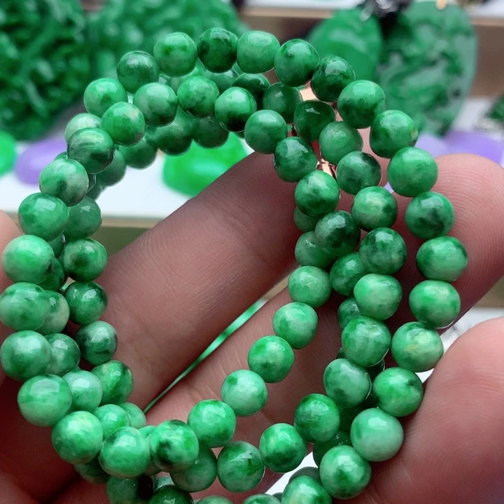 翡翠未镶嵌毛衣链