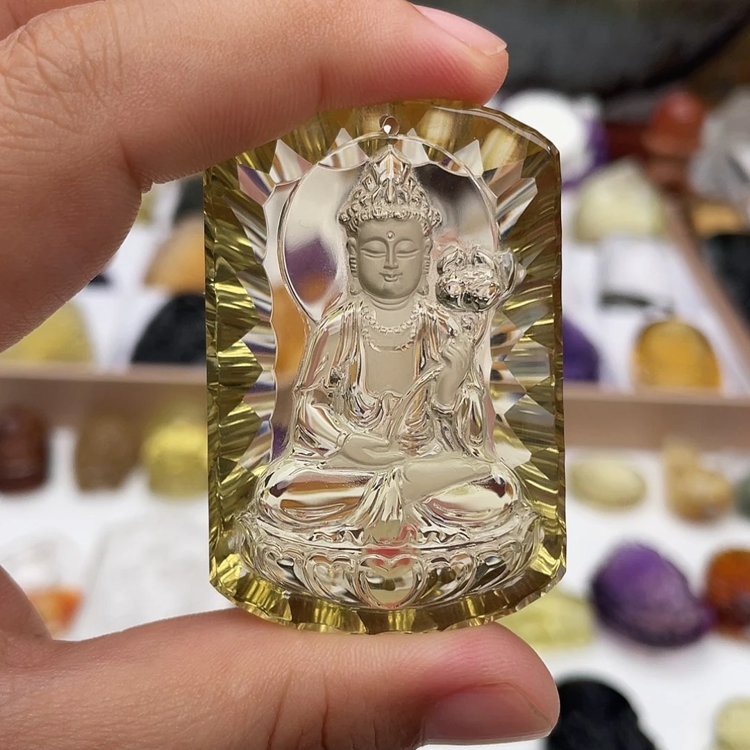 紫***间水晶颈饰未镶嵌定制
