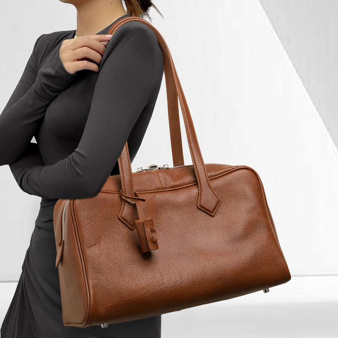 CCAMO女士包包新款2025爆款包网红款包包女小众轻奢包真皮腋下包