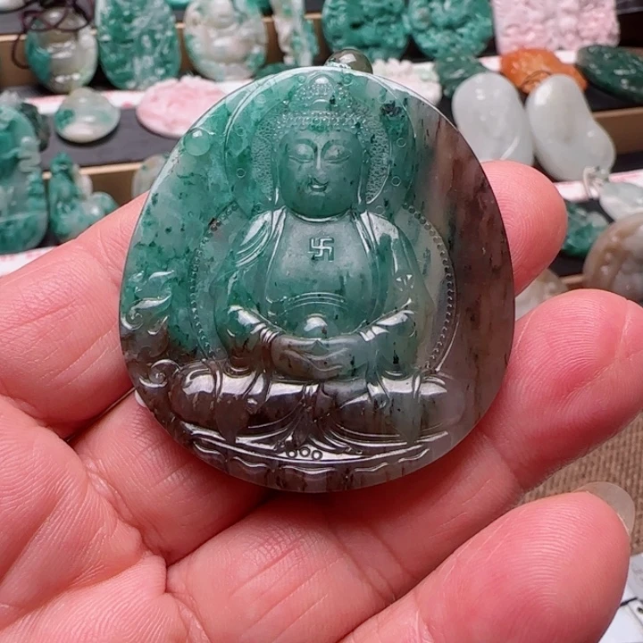 独山玉未镶嵌颈饰