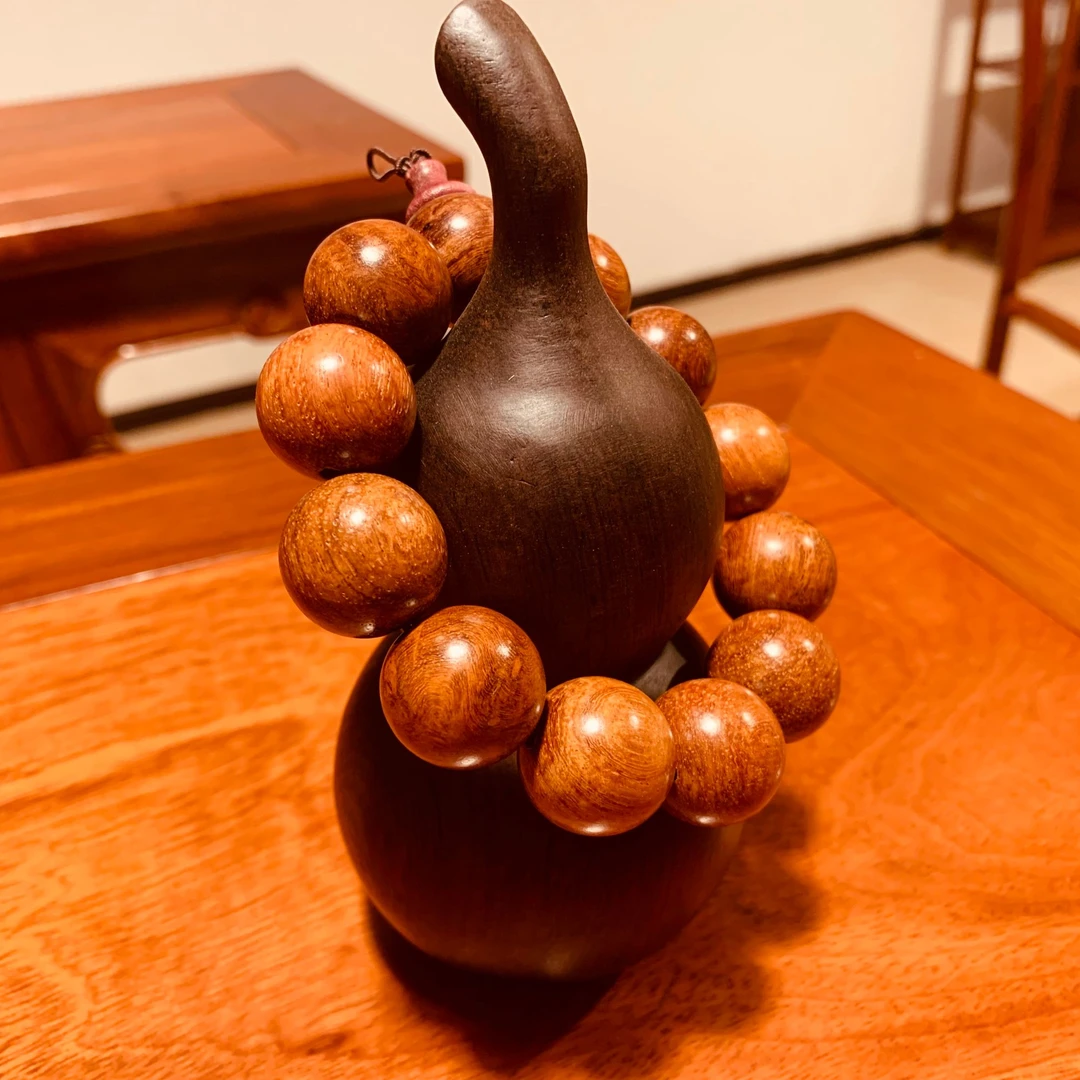 缅甸花梨木手串佛珠盘玩文玩念珠男女款手串手持盘玩