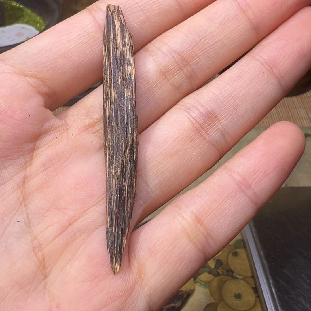 木海南木料沉水70年代糖结牙沉1.2克