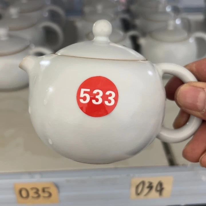 微瑕陶瓷茶壶茶杯家用