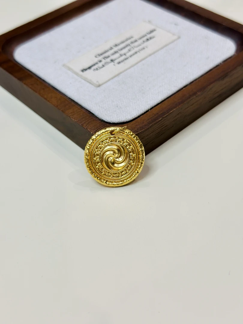 999足金5G工艺黄金喜旋吊坠