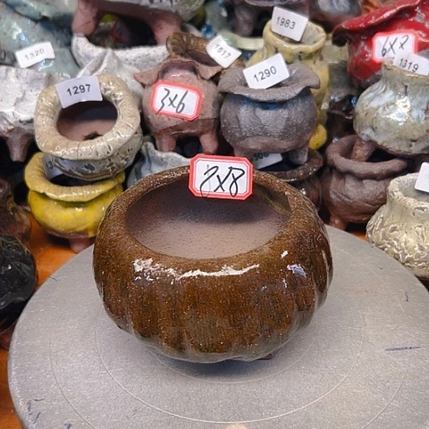 粗陶花盆手工花盆