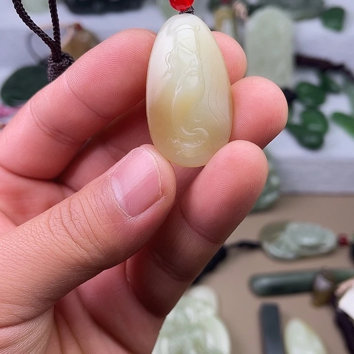 和田玉吊坠(不含链)未镶嵌