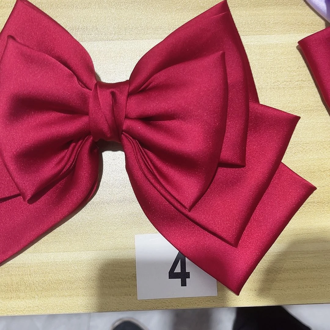 皮质铁合金蝴蝶结发夹