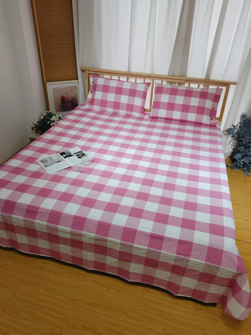 棉麻纱洗色工艺床单三件套245*250微瑕～M22