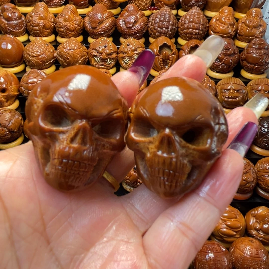 橄榄核把件橄榄球