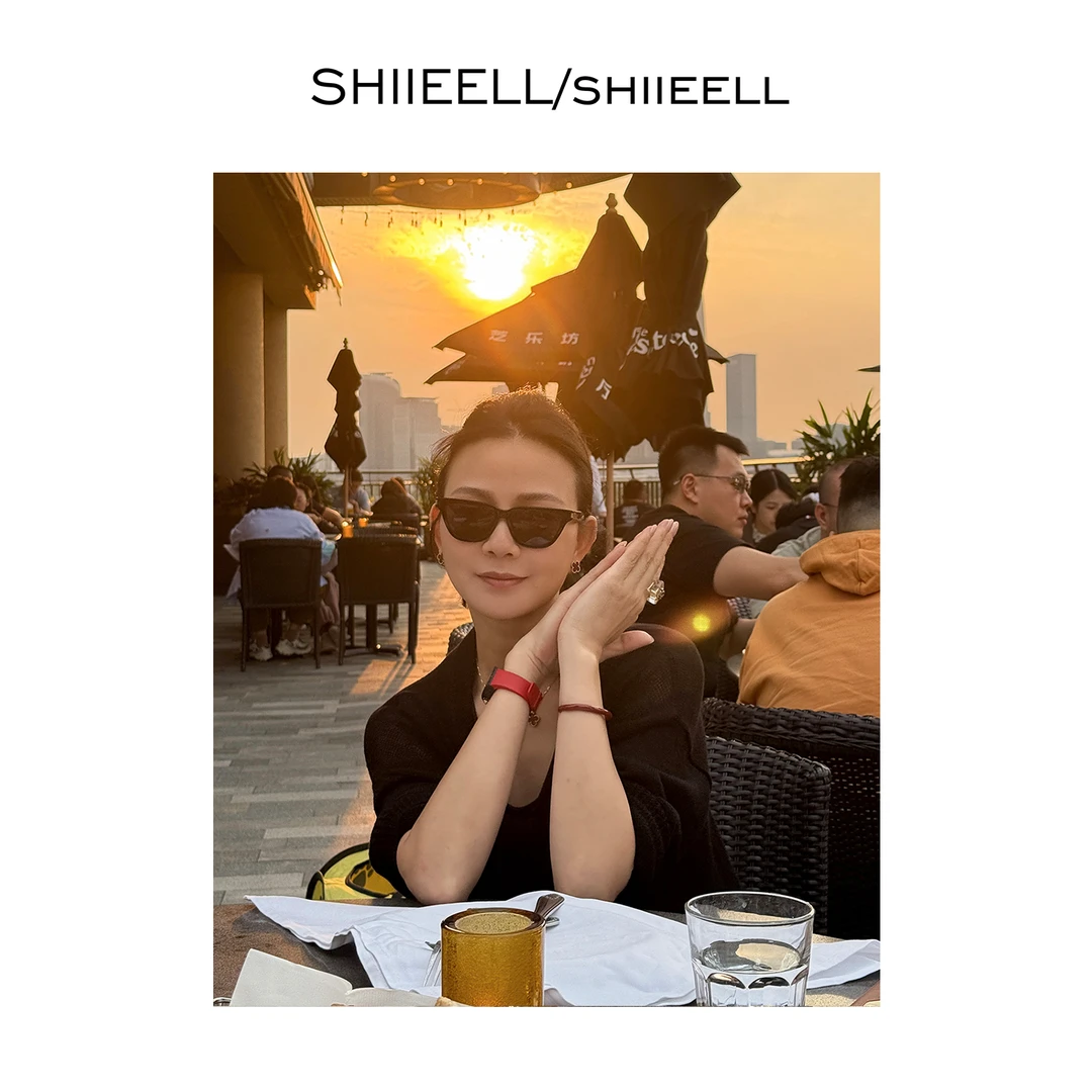 SHIIEELL夏季极简松弛感轻盈色织亚麻气质洋气宽松针织开衫ZH669