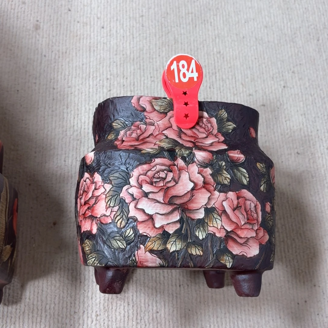 小***鱼紫砂花盆陶瓷多肉花盆精品