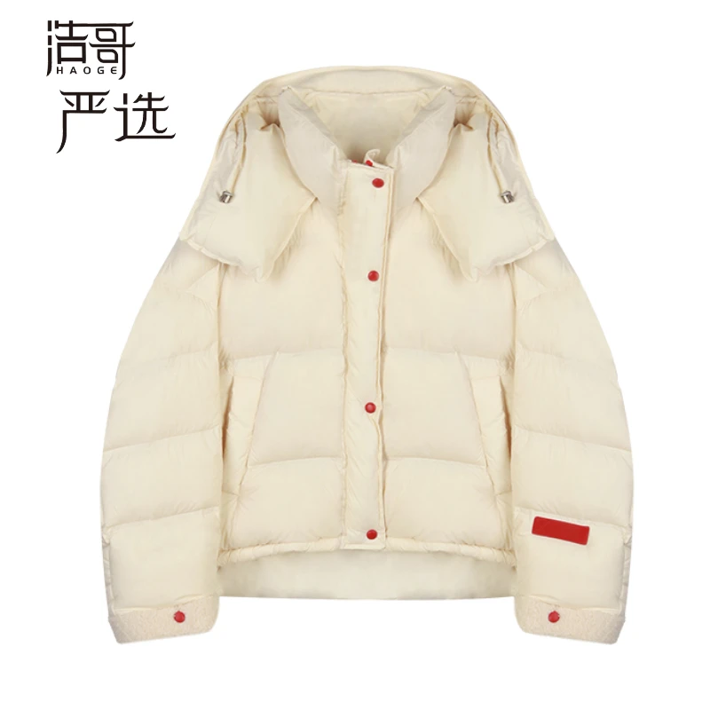 欣儿优选●冬季时尚休闲百搭宽松保暖女款设计感羽绒服Q4YRF8313A