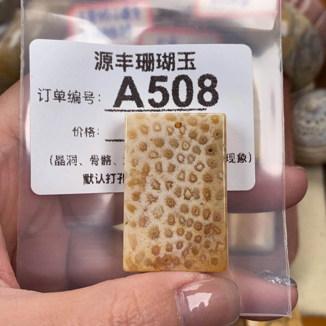 硅化玉颈饰未镶嵌?