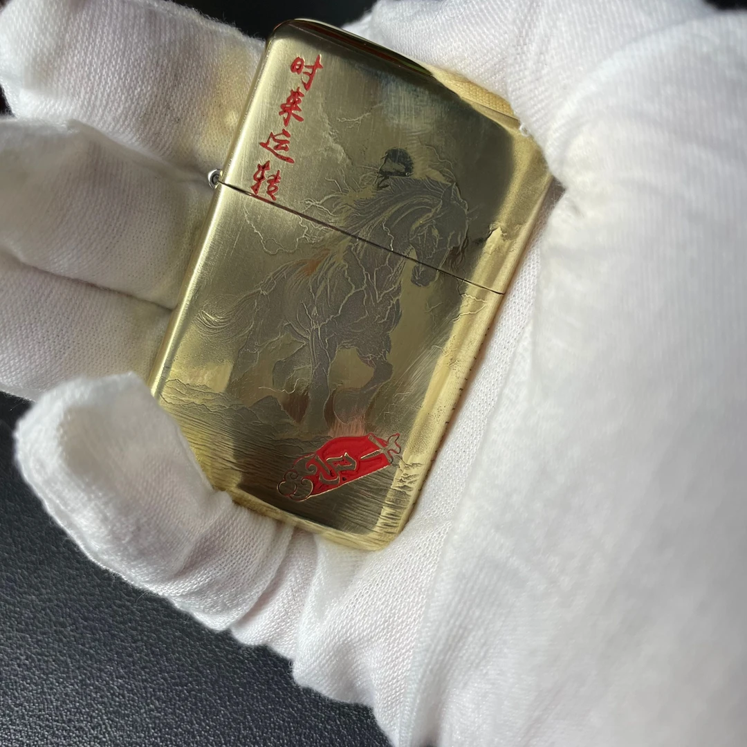 ZORRO佐罗790生肖马原铜填砂生肖守护神打火机山海经异兽送礼自用