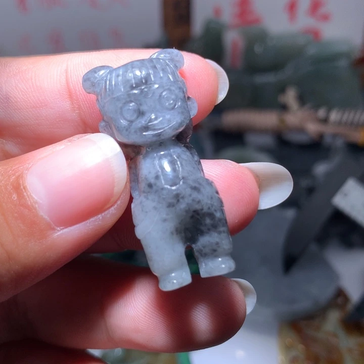 翡翠颈饰未镶嵌保真天然A货翡翠