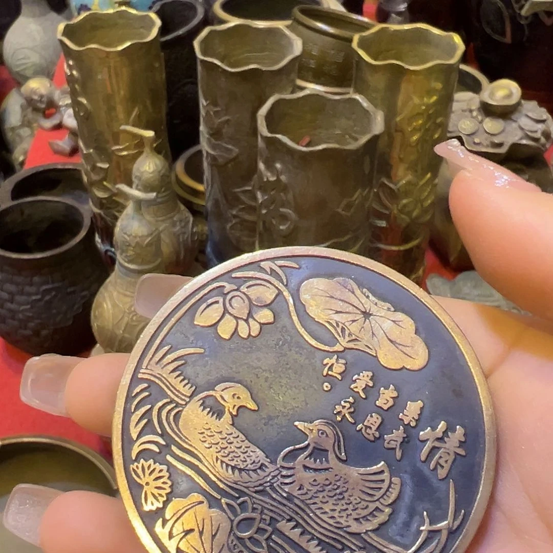 黄铜摆件，文房摆件工艺品