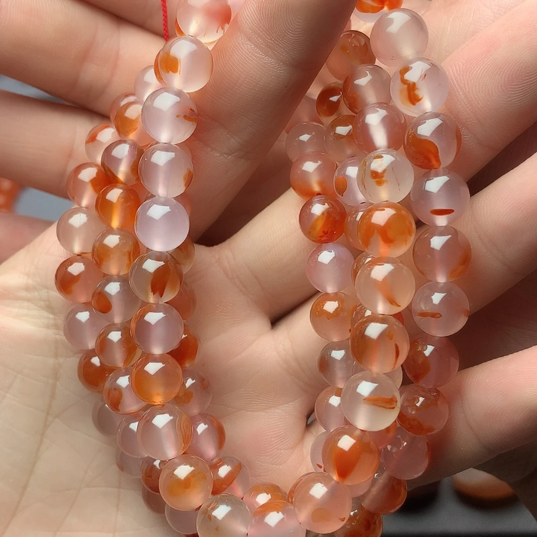 南红玛瑙未镶嵌1干掌冰飘8+多圈