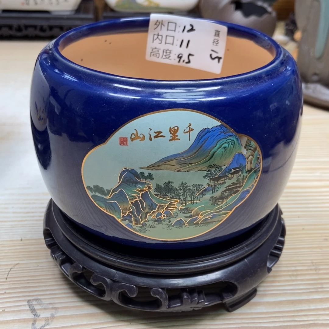 瓷片陶瓷花盆陶瓷艺术