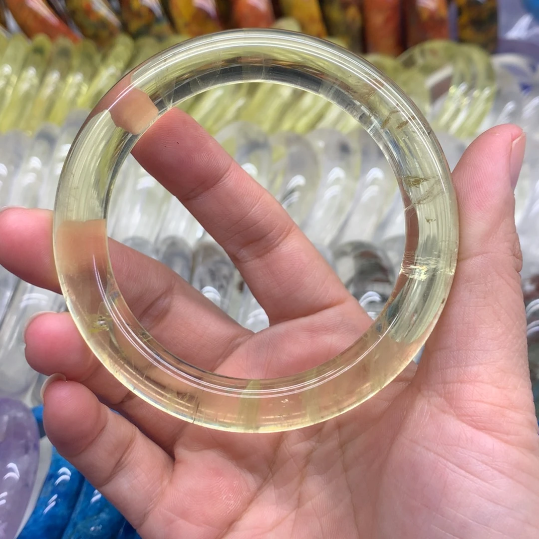 手镯未镶嵌黄晶手镯