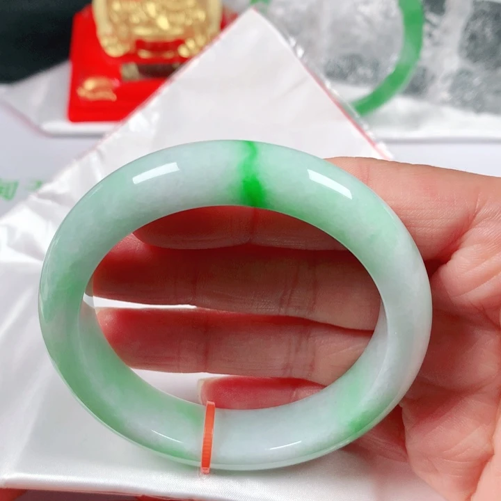 未镶嵌手镯翡翠   编号0145 正圈54+ 福利镯