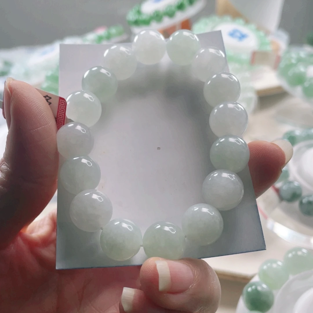 翡翠未镶嵌手链手串12+