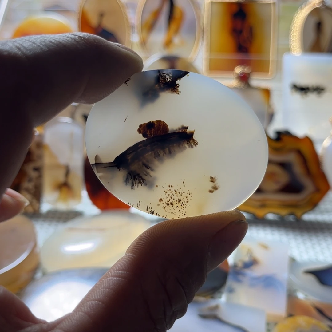 玛瑙/玉髓未镶嵌吊坠(不含链)