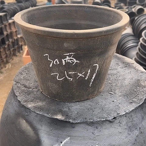 罐粗陶口径25高度17两个